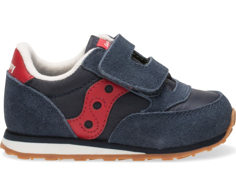 Saucony Baby Jazz Hook & Loop Kids\' Sneakers Navy / Red | AU 723XYUF